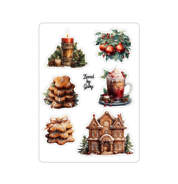 LovedbyGaby stickers "traditional christmas"