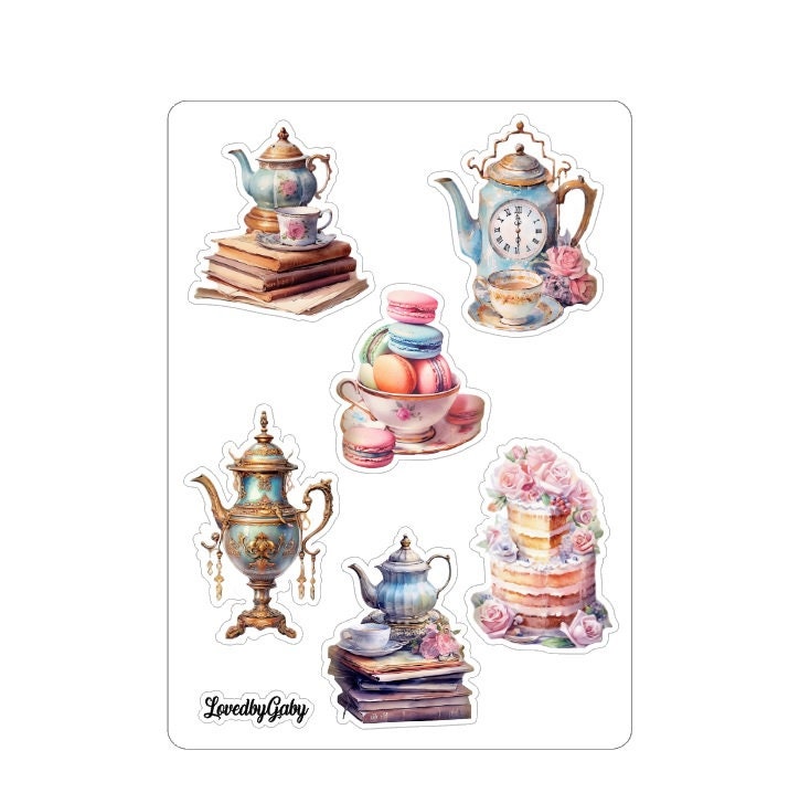 LovedbyGaby stickers High tea party