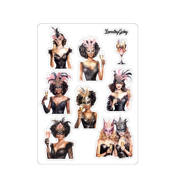 LovedbyGaby stickers New Years eve party