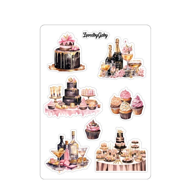 LovedbyGaby stickers New Years eve party