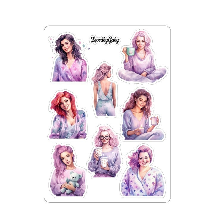 LovedbyGaby stickers "Pyjama party"