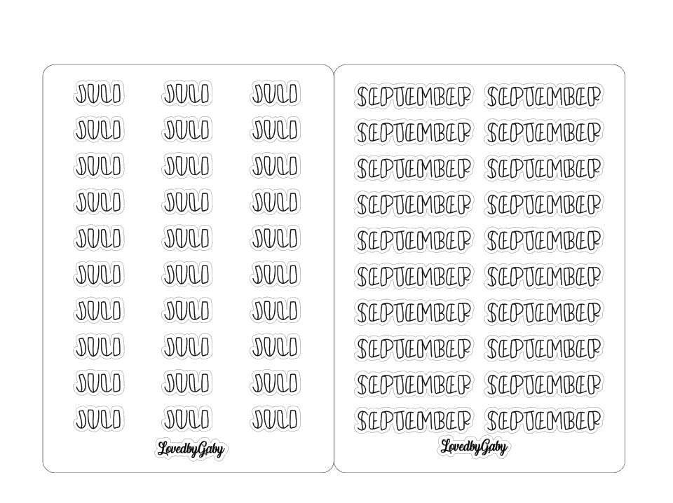 LovedbyGaby bujo monthly stickers 1