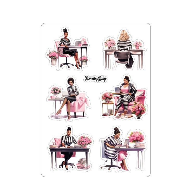 LovedbyGaby stickers "Bosswoman"