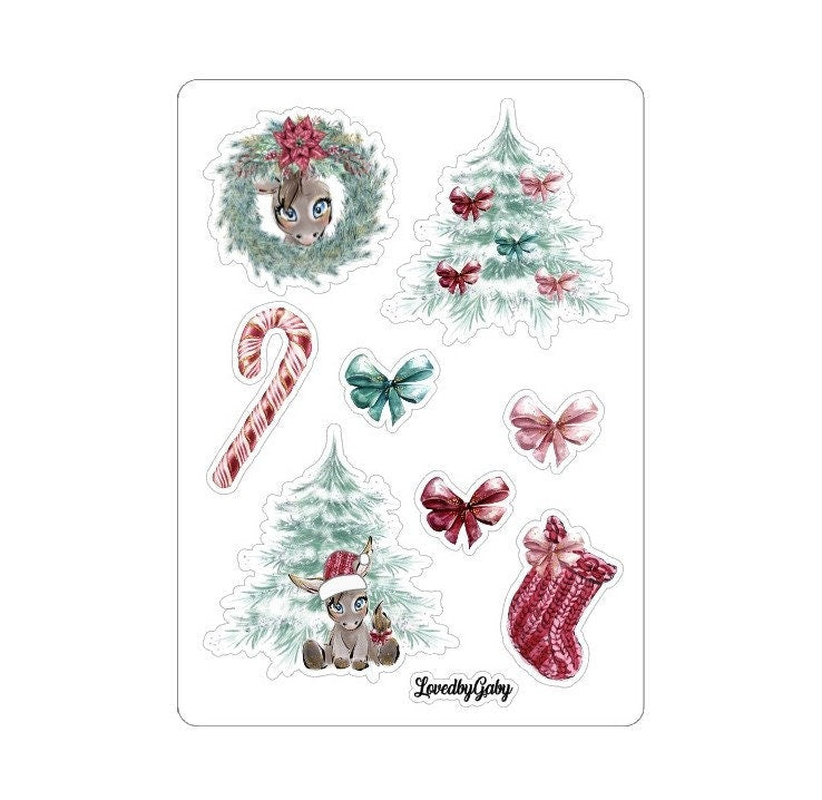 LovedbyGaby stickers christmas donkey