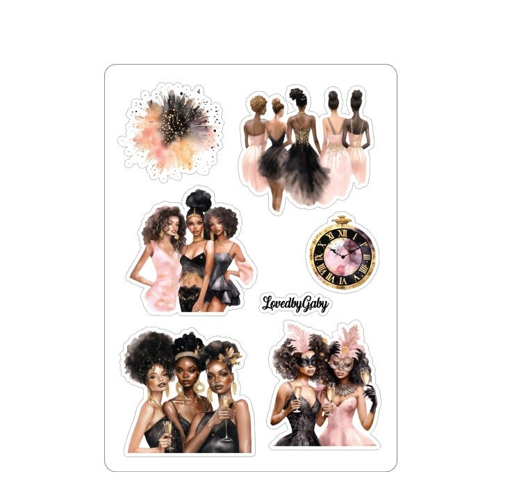LovedbyGaby stickers New Years eve party