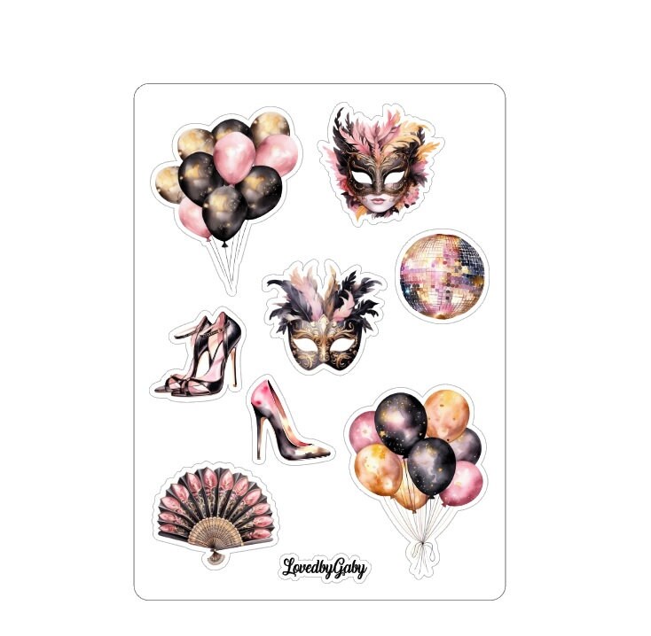 LovedbyGaby stickers New Years eve party
