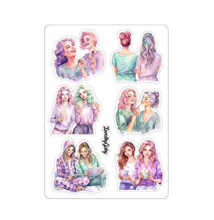 LovedbyGaby stickers "Pyjama party"
