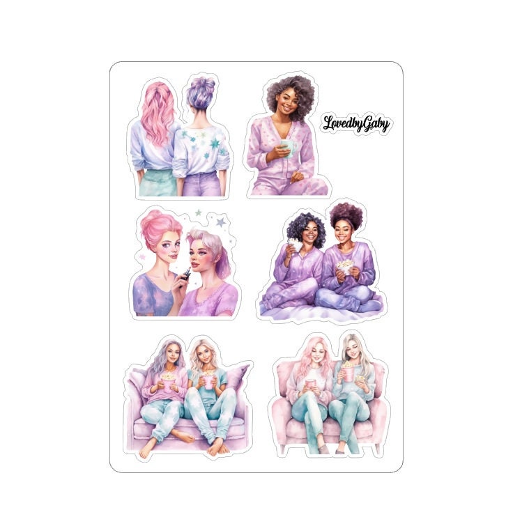 LovedbyGaby stickers "Pyjama party"