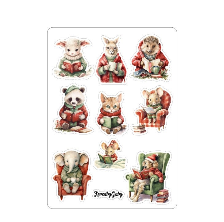 LovedbyGaby stickers winter reading
