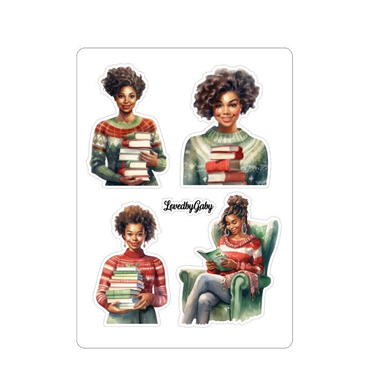 LovedbyGaby stickers winter reading