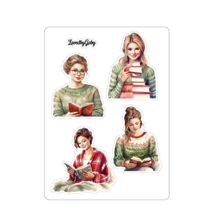 LovedbyGaby stickers winter reading