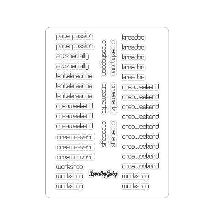 LovedbyGaby stickers "creatieve beurzen"