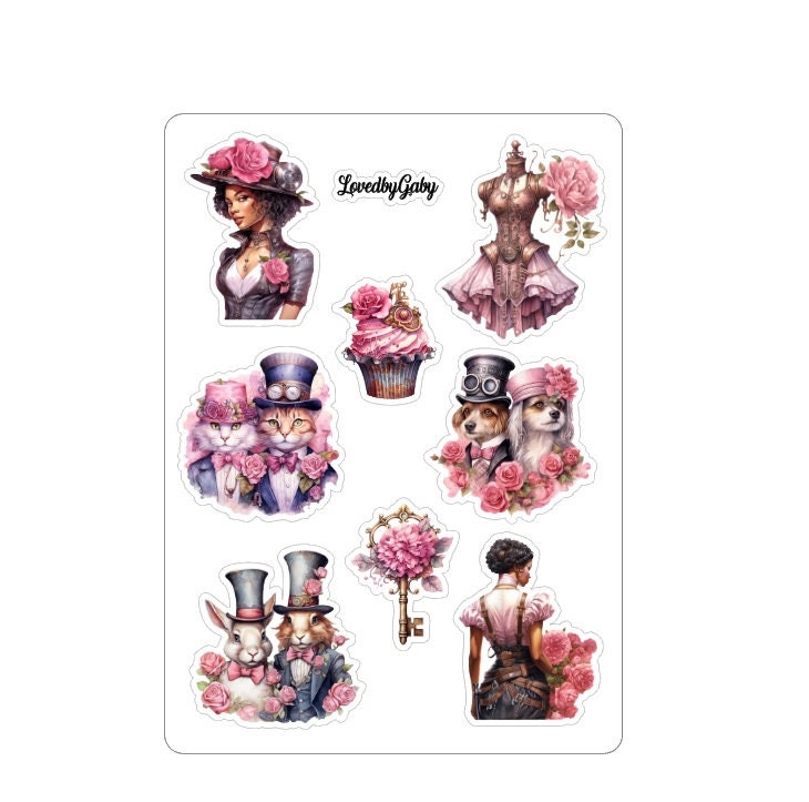 LovedbyGaby stickers Steampink