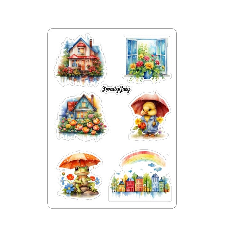 LovedbyGaby stickers Rainy days