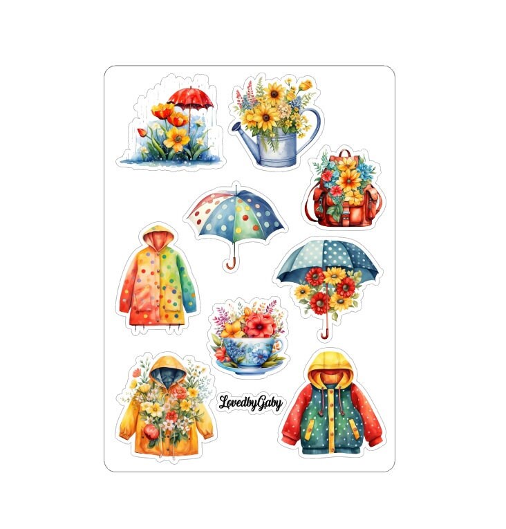 LovedbyGaby stickers Rainy days