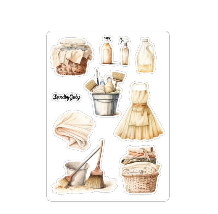 LovedbyGaby stickers Laundry