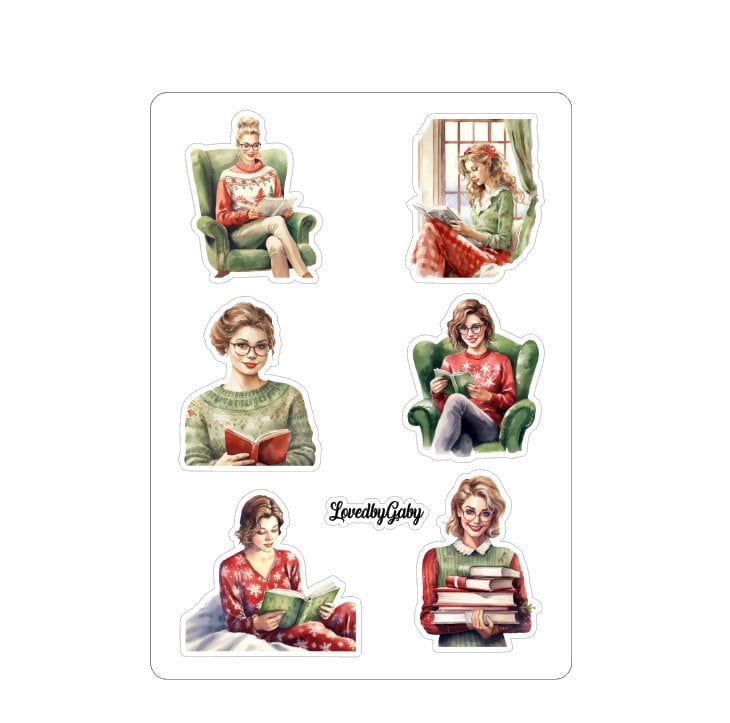LovedbyGaby stickers winter reading