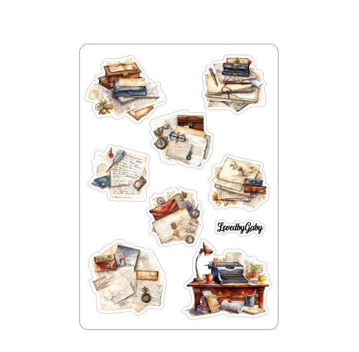 LovedbyGaby stickers Happymail and writing