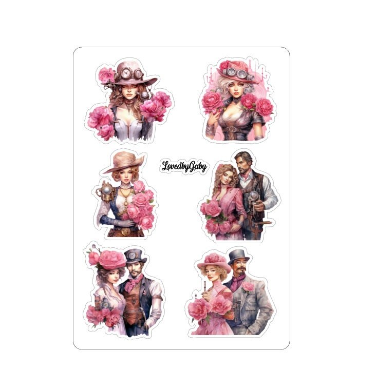 LovedbyGaby stickers Steampink