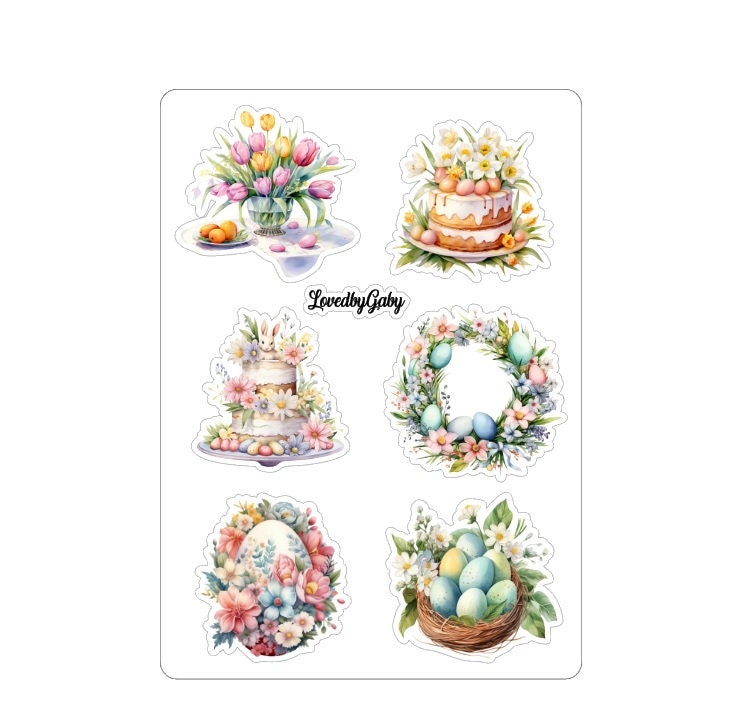 LovedbyGaby stickers Easter Spring