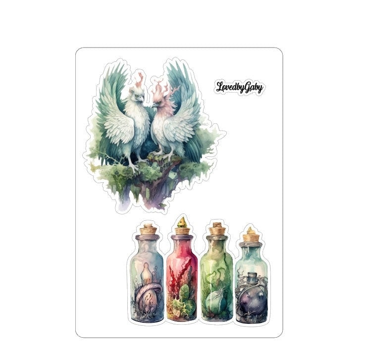 LovedbyGaby Large stickers Forest Witch