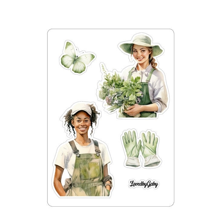 LovedbyGaby stickers Gardening