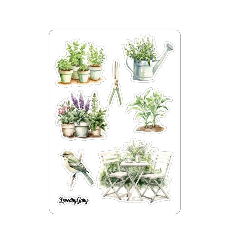 LovedbyGaby stickers Gardening