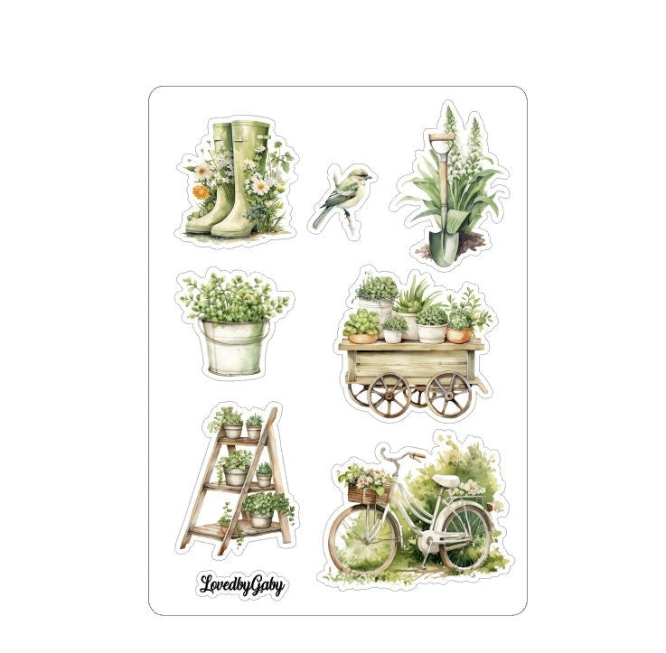 LovedbyGaby stickers Gardening