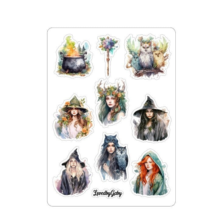 LovedbyGaby stickers Forest Witch