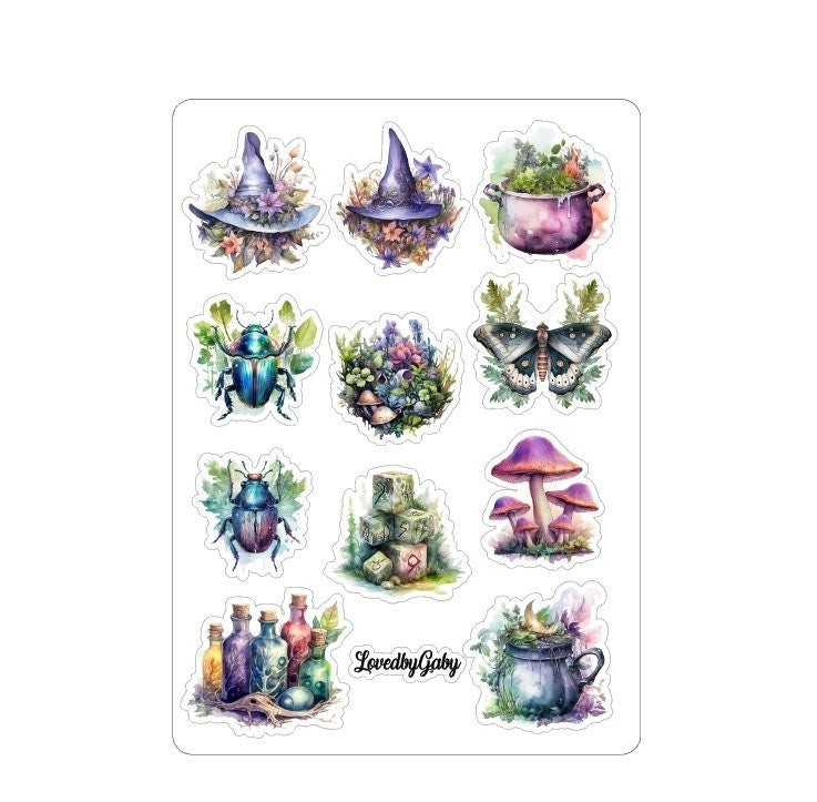 LovedbyGaby stickers Forest Witch