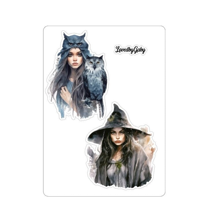 LovedbyGaby Large stickers Forest Witch