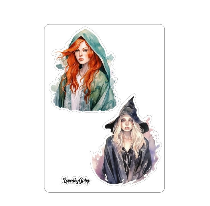 LovedbyGaby Large stickers Forest Witch