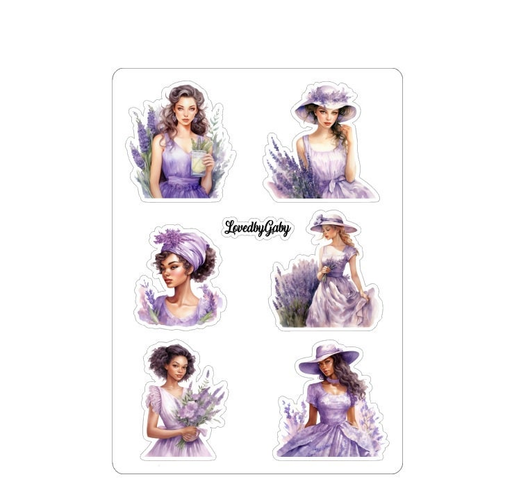 LovedbyGaby stickers Lavender