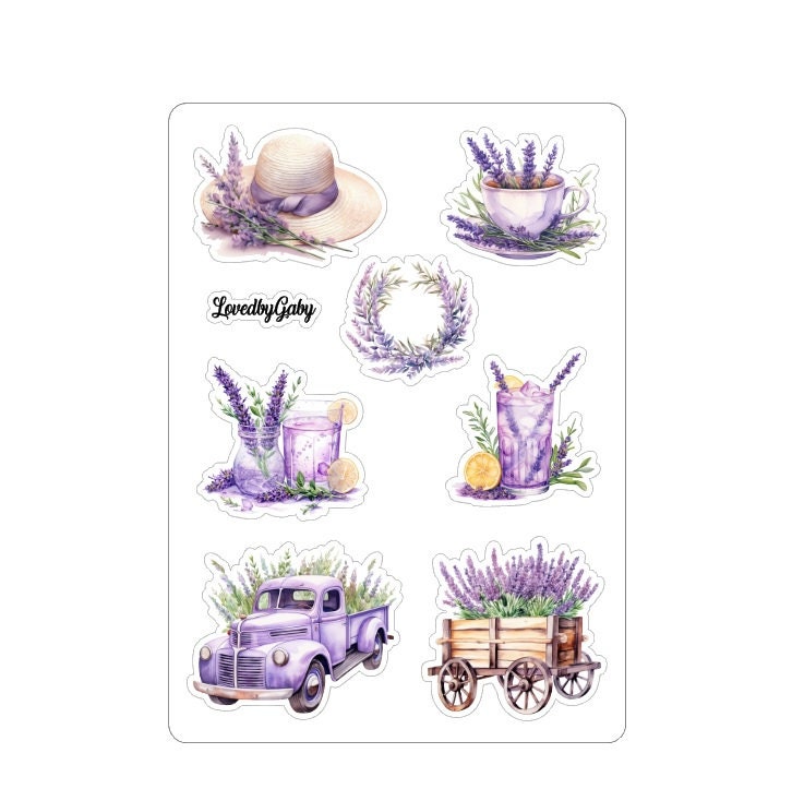 LovedbyGaby stickers Lavender