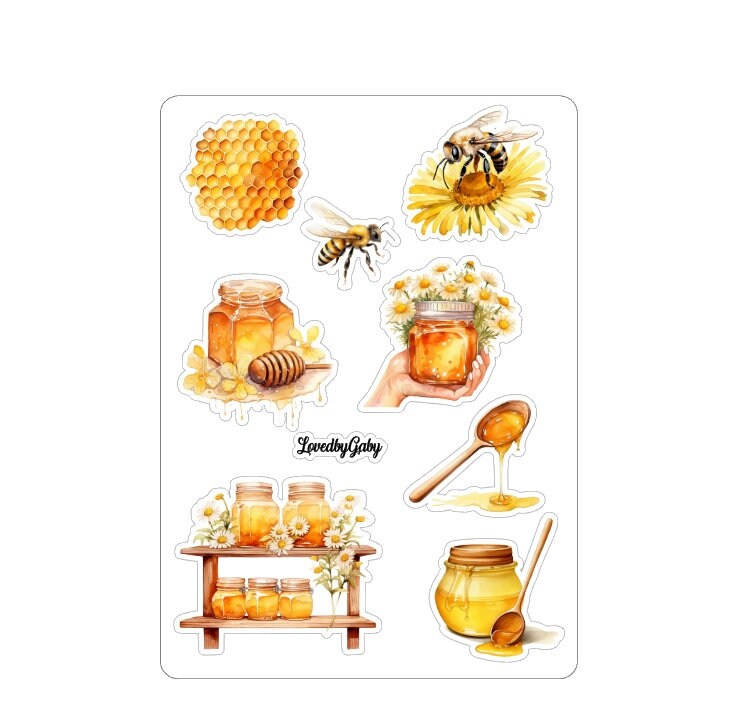 LovedbyGaby stickers Honey Bees