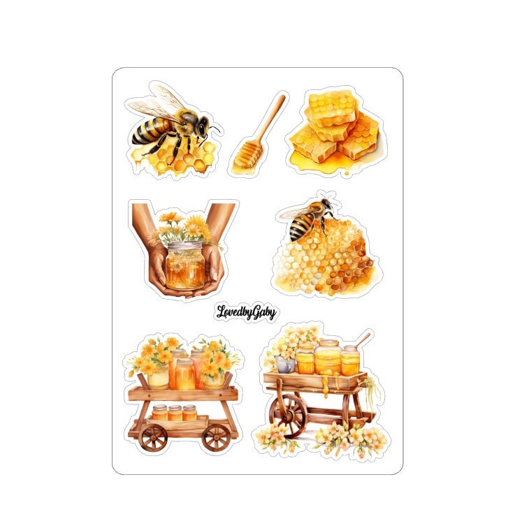 LovedbyGaby stickers Honey Bees
