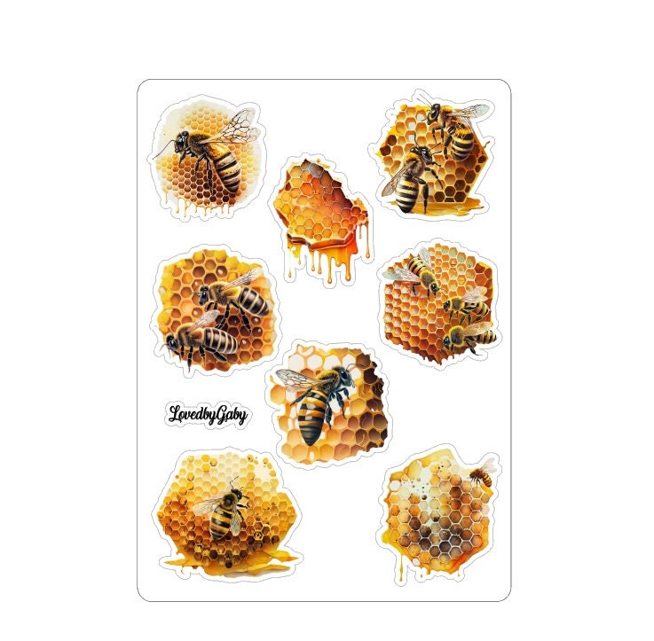LovedbyGaby stickers Rustic bee