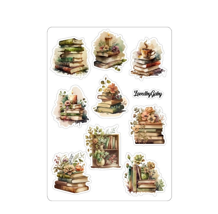 LovedbyGaby stickers Booklovers