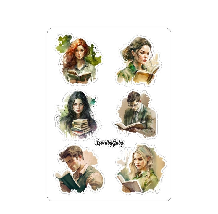 LovedbyGaby stickers Booklovers