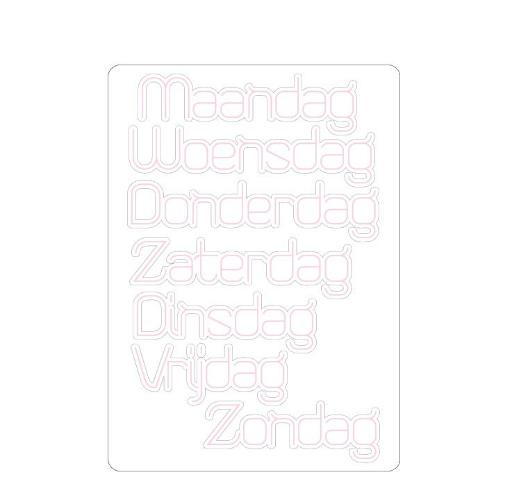 LovedbyGaby bujo stickers week groot kleur