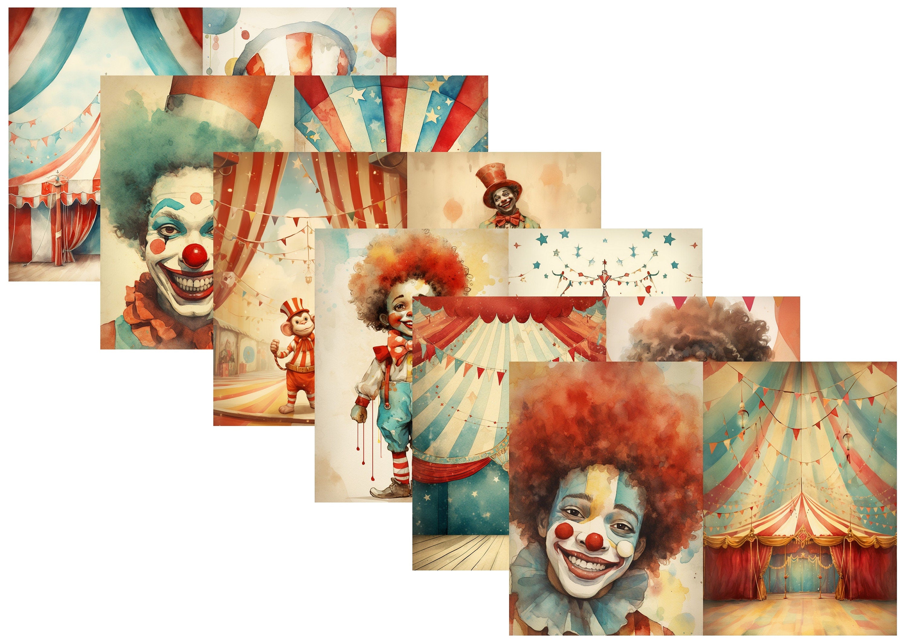 LovedbyGaby A4 journalpaper set Circus