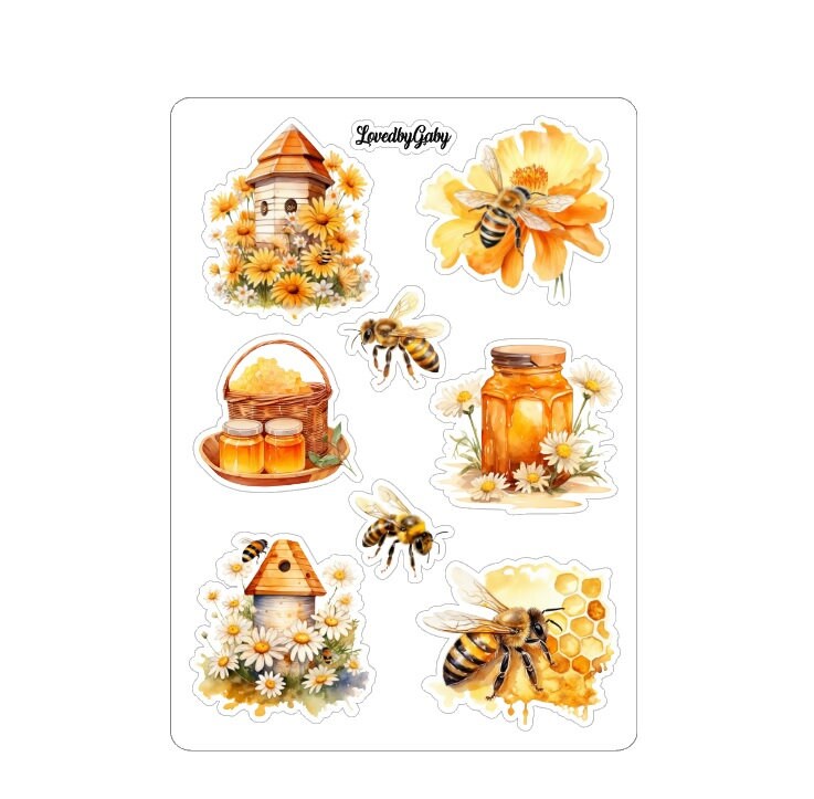 LovedbyGaby stickers Honey Bees