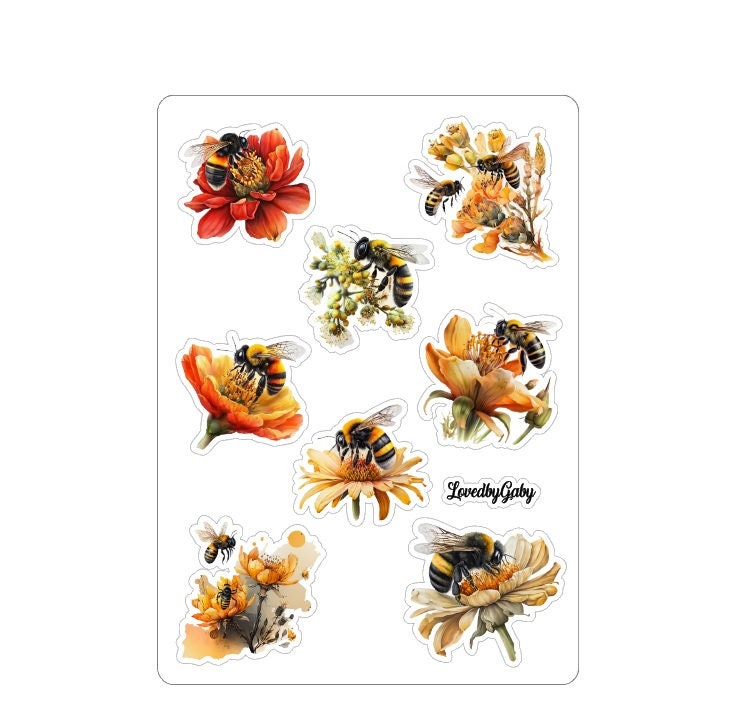 LovedbyGaby stickers Rustic bee