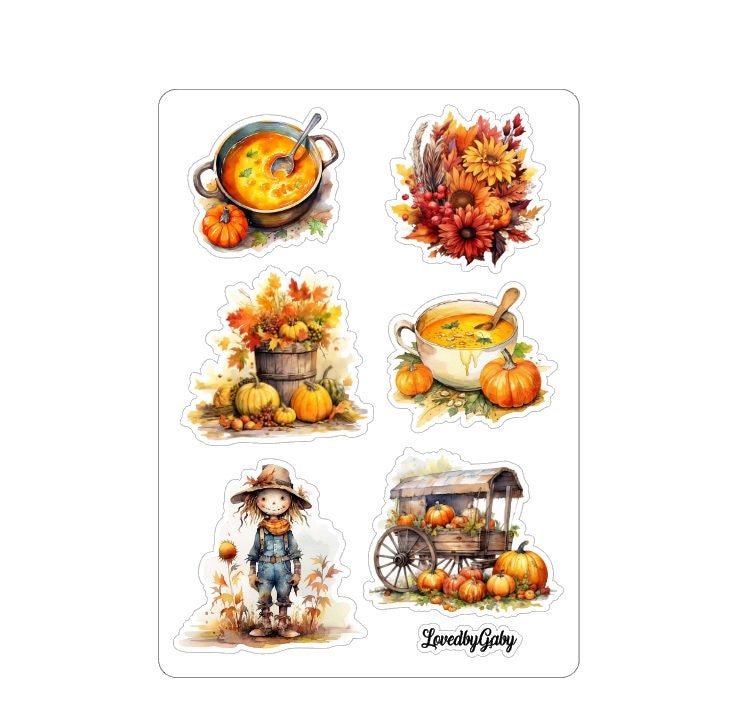 LovedbyGaby stickers Cosy fall