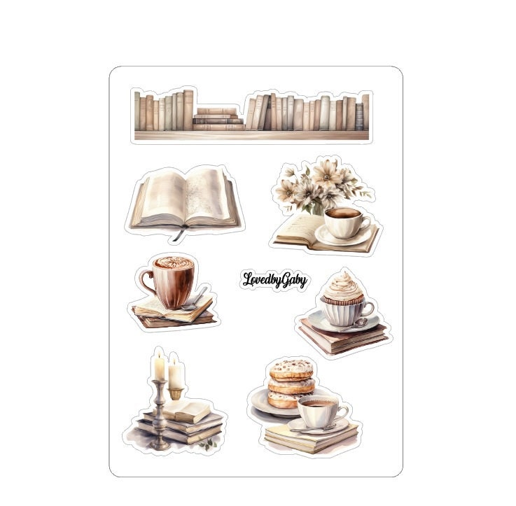 LovedbyGaby stickers Bookworm