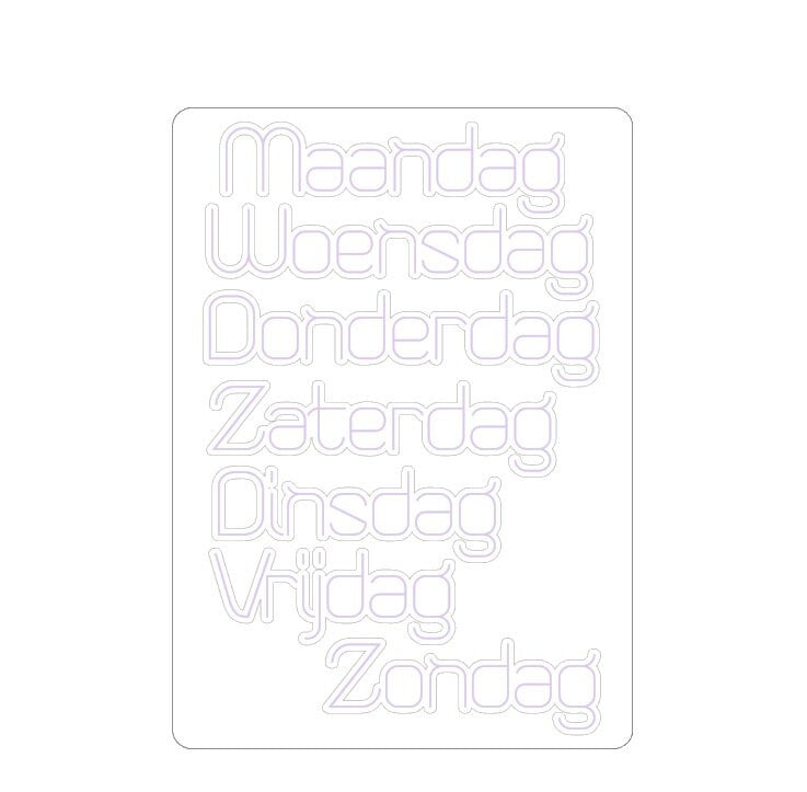 LovedbyGaby bujo stickers week groot kleur