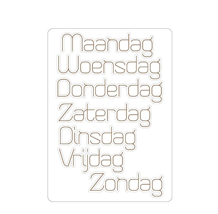 LovedbyGaby bujo stickers week groot kleur