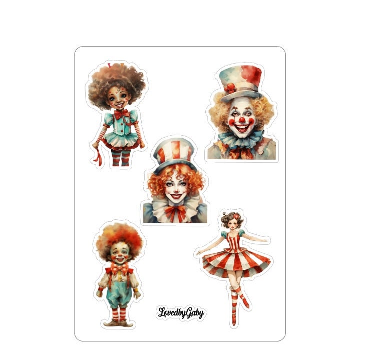 LovedbyGaby stickers Circus