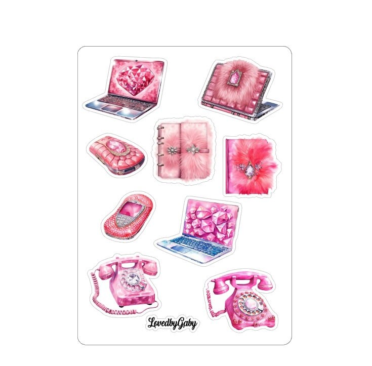 LovedbyGaby stickers Pink Glam