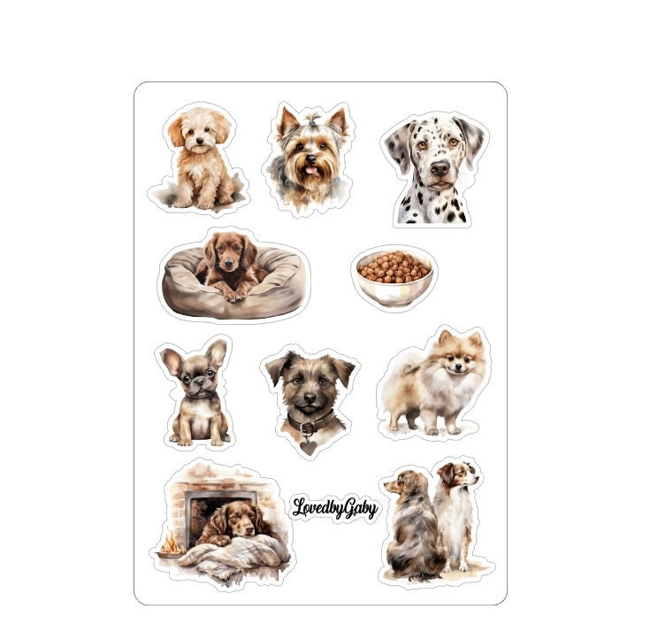 LovedbyGaby stickers Dogs